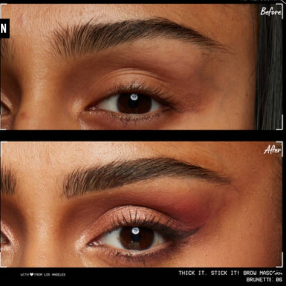 NYX (2)BRUNETTE EYEBROW THICK IT STICK IT & EPIC WEAR LINER STICK ALL TIME OLIVE - Picture 4 of 8